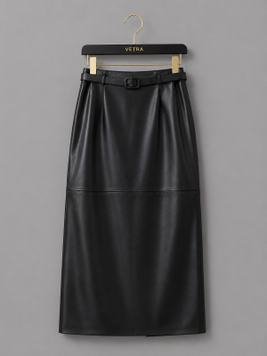Sheep Skin Leather Skirt