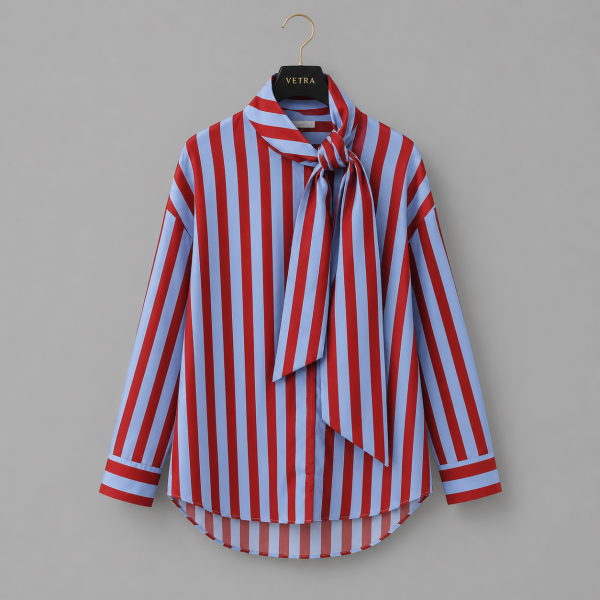 Red and Blue Striped Shirt